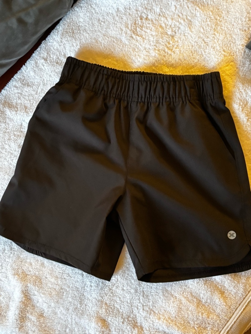 RBX Black Performance Shorts with Logo Tag BOYS M (5/6)